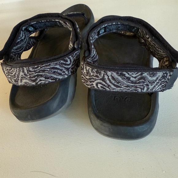 Teva Black and White Patterned Sandals - Picture 3 of 7